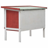 Outdoor Rabbit Hutch 1 Layer Red Wood 170830