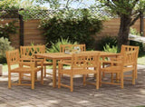 Garden Chairs 6 pcs Natural Solid Acacia Wood 3416304
