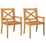 ZNTS 3 Piece Garden Dining Set Solid Wood Acacia 3057997