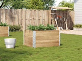Garden Planter 80x60 cm Solid Wood Pine 3295419