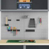 Tool Wall Panel 2 pcs Grey 100 x 1 x 60 cm 4103481