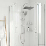 Shower System with Shower Head Chrome Stainless Steel 42053770