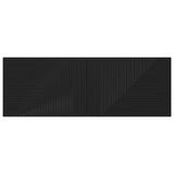 Wall-Mounted Headboard HAARLEM Black Engineered Wood 896956