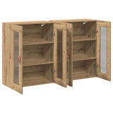 Wall Mounted Cabinet 2 pcs Artisan oak 69.5 x 34 x 90 cm 3334300