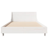 Bed Frame without Mattress White 90x200 cm Solid Wood Pine 850738