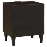 Bedside Cabinet with Drawer Black and Gold 40 x 33.5 x 46 cm 4017826
