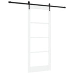 Sliding Door Manual ORKDAL White 86 x 211 cm Wood and metal 3332482