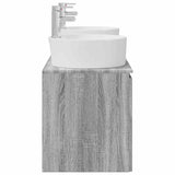 Bathroom Cabinet Set 3 pcs Grey Sonoma 49.5 x 44.5 x 65 cm 3405683