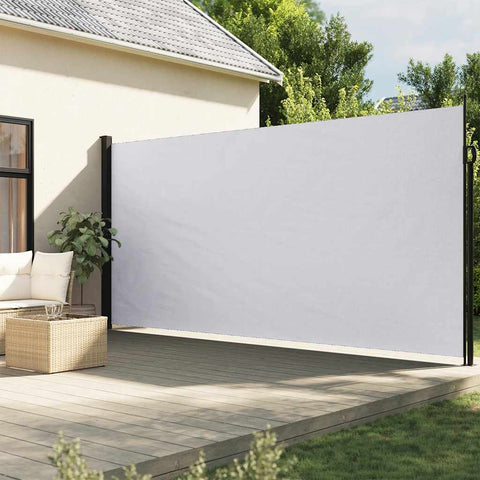 ZNTS Retractable Side Awning White 220x600 cm 4004571