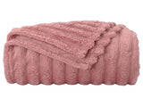 Throw Blankets 6 pcs Pink 240 x 220 cm Fleece 42016907