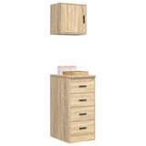 Garage Cabinets 2 pcs Sonoma Oak Engineered Wood 3328325