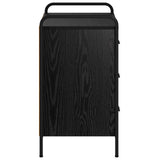 Drawer Cabinet Black Oak 70 x 39.5 x 71 cm Engineered Wood 8013878