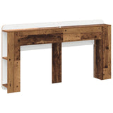 Headboard Cabinet with Storage Old Wood Engineered Wood 8001217