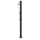 Outdoor Solar shower Black 217 cm PVC and Aluminium 42003413