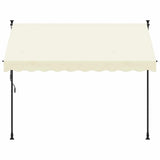 Retractable Awning Cream 300x150 cm Fabric and Steel 368747