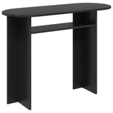 Console Table Black Oak 100 x 39.5 x 75 cm Engineered Wood 8001159