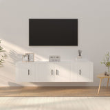 3 Piece TV Cabinet Set White Engineered Wood 3188398