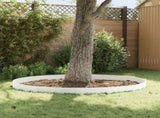 Lawn Edging 30 pcs 103 x 15 cm Steel White 8008355