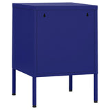 Nightstands 2 pcs Navy Blue 35x35x51 cm Steel 3095206