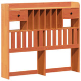 ZNTS Bed Frame without Mattress Wax Brown 120x200 cm Solid Wood Pine 3323382