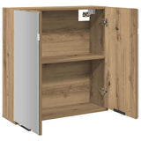 Bathroom Mirror Cabinet Artisan Oak 64x20x66.5 cm Engineered Wood 856941