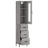 Highboard Grey Sonoma 34,5x34x180 cm Engineered Wood 3199247