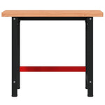 Workbench 100x60x83 cm Solid Wood Beech Rectangular 3309663