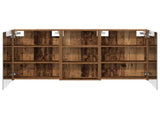 Bathroom Cabinet Set 3 pcs 140 x 14.5 x 70 cm Engineered wood 3403782