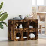 Sideboard Smoked Oak 80.5 x 35 x 59 cm Engineered Wood 891329