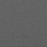 Back Pillow Dark Grey 200 x 24 x 50 cm Fabric 42014587
