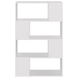Book Cabinet Room Divider White 80x24x124.5 cm Engineered Wood 809134