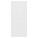 Shoe Cabinet White 80x35.5x180 cm Engineered Wood 800288