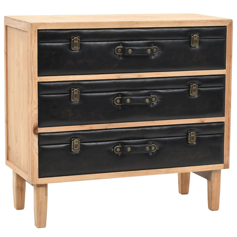 Drawer Cabinet Solid Fir Wood 80x36x75 cm 245778