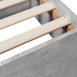 Bed Frame with Drawers without Mattress Concrete Grey 160x200 cm 3280282