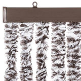 Fly Curtain Brown and Beige 100x230 cm Chenille 377374