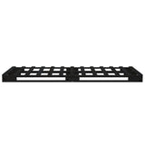 Pallet Bed without Mattress Black Small Single Solid Wood 821421