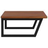 Basin Shelf Wall Mounted Steel and Solid Wood Oak 3302491