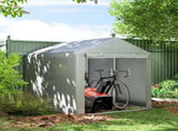 1.6 x 2.2m Garden Storage Shed Tent, with Accessories - Light Grey T3398P317789