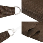 ZNTS Sunshade Sail 160 g/m² Brown 5x5x6 m HDPE 311815