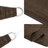 Sunshade Sail 160 g/m Brown 5x7 m HDPE 311797