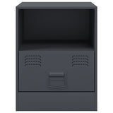 Bedside Cabinets 2 pcs Anthracite 34.5x39x44 cm Steel 841756