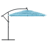 Garden Parasol with Steel Pole Blue 290x290x238 cm 4005083