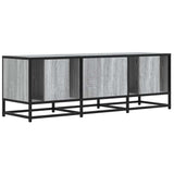 TV Cabinet Grey Sonoma 120x35x41 cm Engineered Wood and Metal 848842