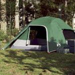 ZNTS Camping Tent Dome 4-Person Green Waterproof 94719