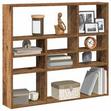 Wall Shelf Old Wood 90x16x78 cm Engineered Wood 856069