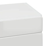 Bathroom Wall Cabinet TULUM High Gloss White 37 x 24.5 x 86 cm 880335
