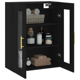 Wall Mounted Cabinet Black 69.5x34x90 cm 828469