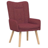 Armchair Wine Red 63 x 67 x 94 cm Fabric 42001827
