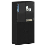 Highboard Black Oak 68 x 37 x142 cm 3329301