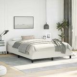 Bed Frame without Mattress White 152x203 cm Queen Faux Leather 347282